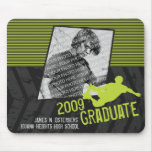 Graduado-Patinador 2009 Mousepad (verde) Alfombrilla De Ratón