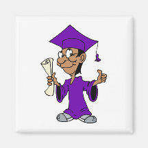 Graduado púrpura iman de frigorífico
