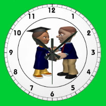 Graduado reloj de pared