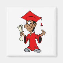 Graduado rojo imán