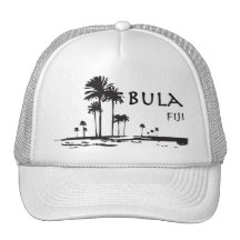 Gráfico de la palmera de Bula Fiji Gorras
