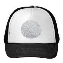 gráfico de vector de la pelota de golf gorras