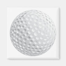 gráfico de vector de la pelota de golf imanes de nevera