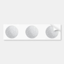 gráfico de vector de la pelota de golf etiqueta de parachoque