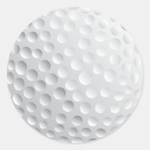 gráfico de vector de la pelota de golf pegatinas  