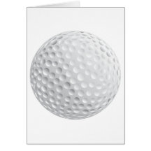 gráfico de vector de la pelota de golf tarjetón