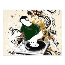 gráfico de vector libre de DJ Comunicados Personales