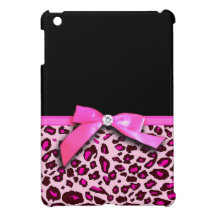 Gráfico del arco de la cinta del estampado leopard