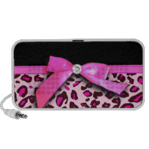Gráfico del arco de la cinta del estampado leopard mini altavoz