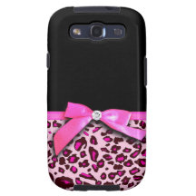 Gráfico del arco de la cinta del estampado leopard galaxy SIII cárcasas