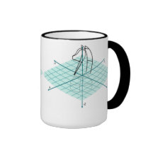 Gráfico del caballero taza de café