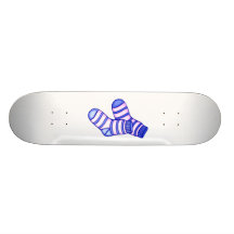 Gráfico del calcetín del bebé rosado y azul monopatines personalizados