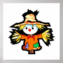 Gráfico del scarecrown del dibujo animado impresiones