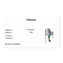 gráfico para hombre del dibujo animado del voleo d tarjetas de visita