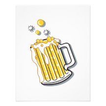 gráfico retro de la cerveza del estilo anuncio