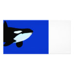gráfico subacuático de la orca de la orca tarjetas fotográficas 