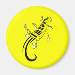 GRÁFICOS DEL TATUAJE DEL TECLADO DE PIANO DE LAS N IMÁN