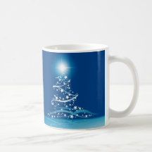 Grafismo azul para No�l - Taza