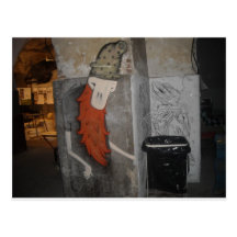 grafiti tarjeta postal