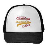 Gran abuelo accionado por el café gorras
