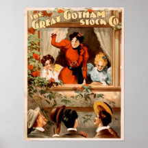 Gran arte romántico común del poster del vintage d