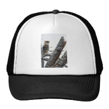Gran búho de cuernos gorras de camionero