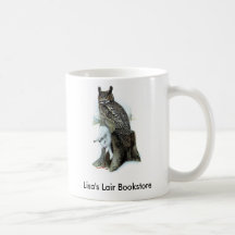 Gran búho de cuernos - promo del virginianus B/sto Tazas De Café