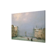 Gran Canal con la nieve y el hielo, 1849 Lona Envuelta Para Galerias