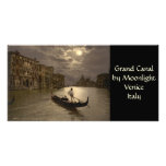 Gran Canal por el claro de luna II, Venecia, Itali Tarjeta Fotografica Personalizada