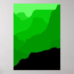 Gran Cañón - verde Poster