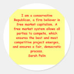 gran cita de Sarah Palin Etiqueta