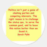 gran cita de Sarah Palin Etiquetas