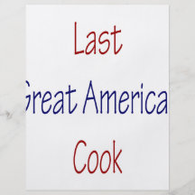 Gran cocinero americano pasado tarjetón