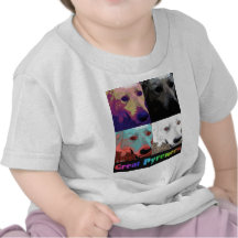 Gran diseño colorido del patio de los Pirineos en  Camisetas