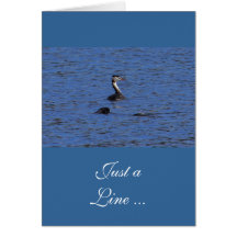 Gran Grebe con cresta Tarjetas
