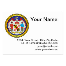 Gran sello del estado de Maryland Plantilla De Tarjeta Personal