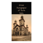 Gran sinagoga de Turín, Piamonte, Italia Tarjetas Con Fotos Personalizadas