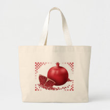 Granada con las semillas bolsas de mano