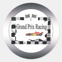 Grand Prix 1 que compite con - pegatina redondo