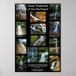 Grandes cascadas del poster de nordeste