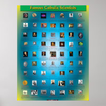 Grandes científicos católicos poster