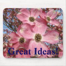 ¡Grandes ideas! flores rosados del Dogwood del mou Alfombrillas De Ratones