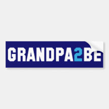 Grandpa2Be - Abuelo a ser Pegatina De Parachoque
