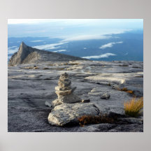 granito del kinabalu del mt poster