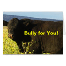 Granja Bull del rancho de la enhorabuena de la gra Felicitaciones
