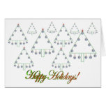 Granja de árbol de navidad del béisbol felicitacion 