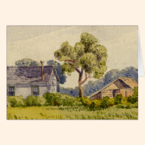 Granja de California, cerca de Stockton tarjetas