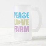 Granja del amor de la paz tazas