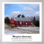 Granja del caballo de Maryland Poster
