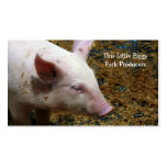 Granjero de cerdo - fotografía linda del cochinill plantillas de tarjetas personales